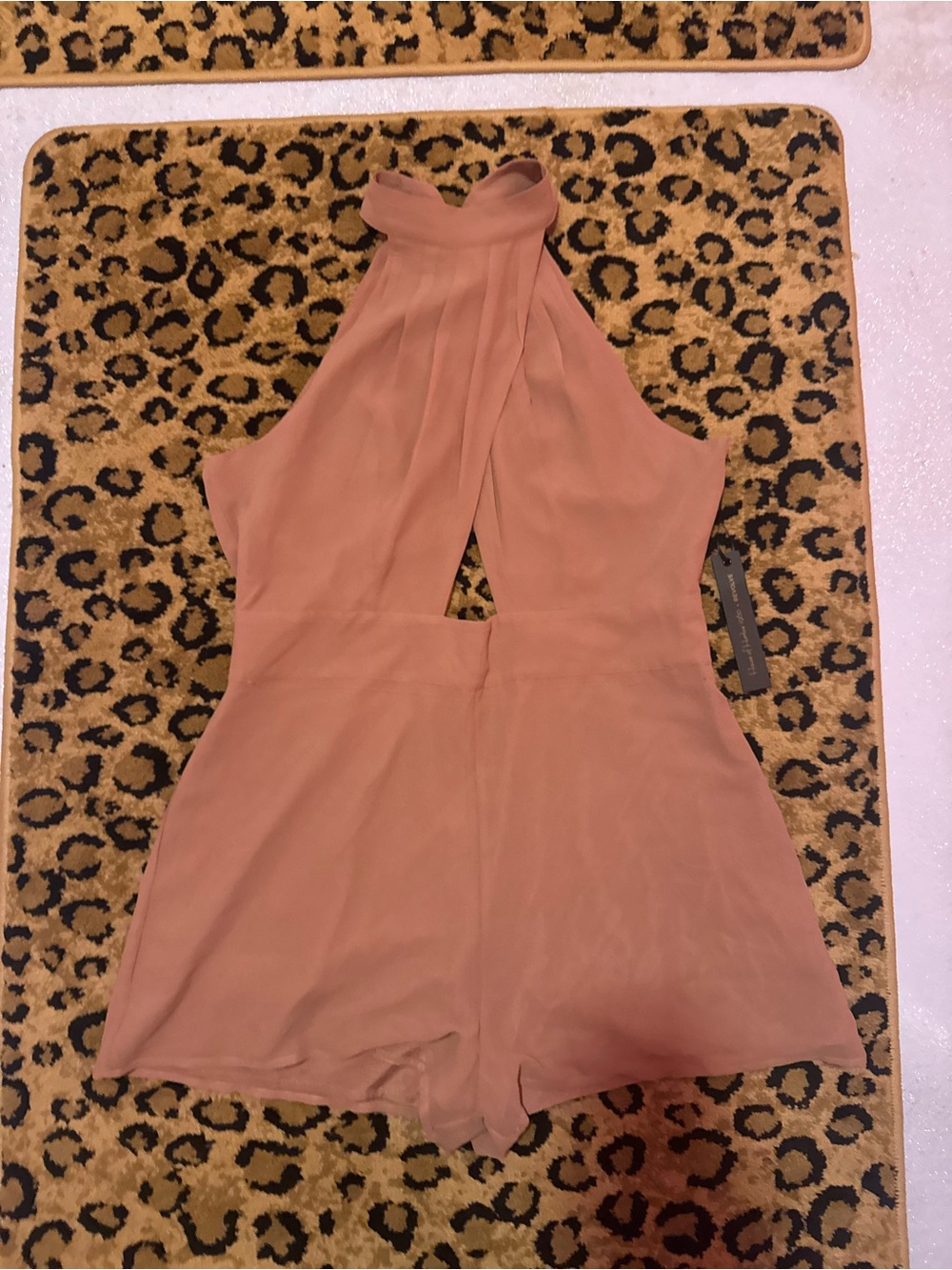 House of Harlow 1960 x Revolve light mauve brown romper